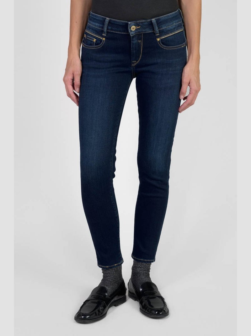 Jeans PULP push-up slim 7/8ème 'Le Temps Des Cerises' Bleu - Kiabi