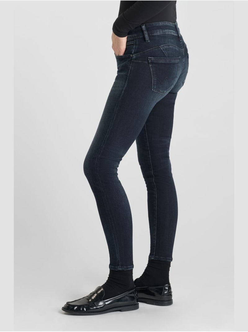 Jeans PULP push-up slim 7/8ème 'Le Temps Des Cerises' Bleu - Kiabi