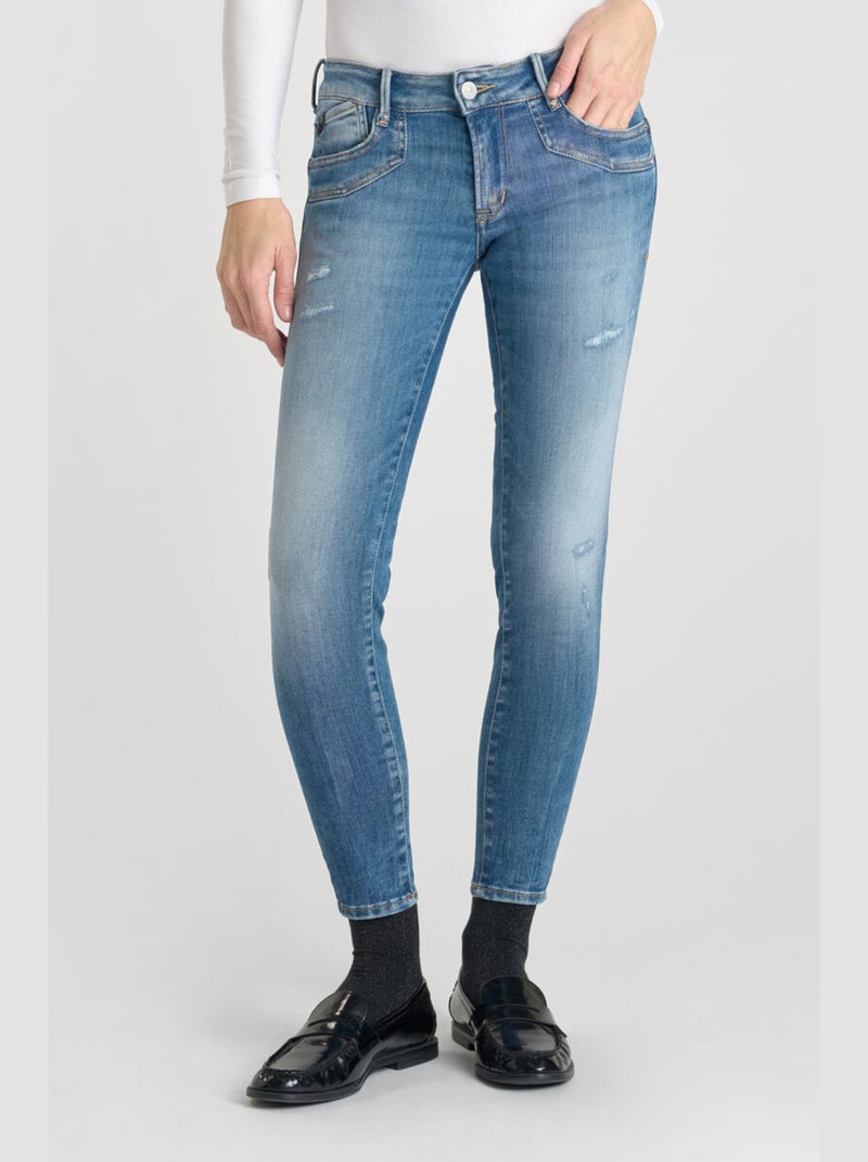 Jeans PULP push-up slim 7/8ème 'Le Temps Des Cerises' Bleu - Kiabi