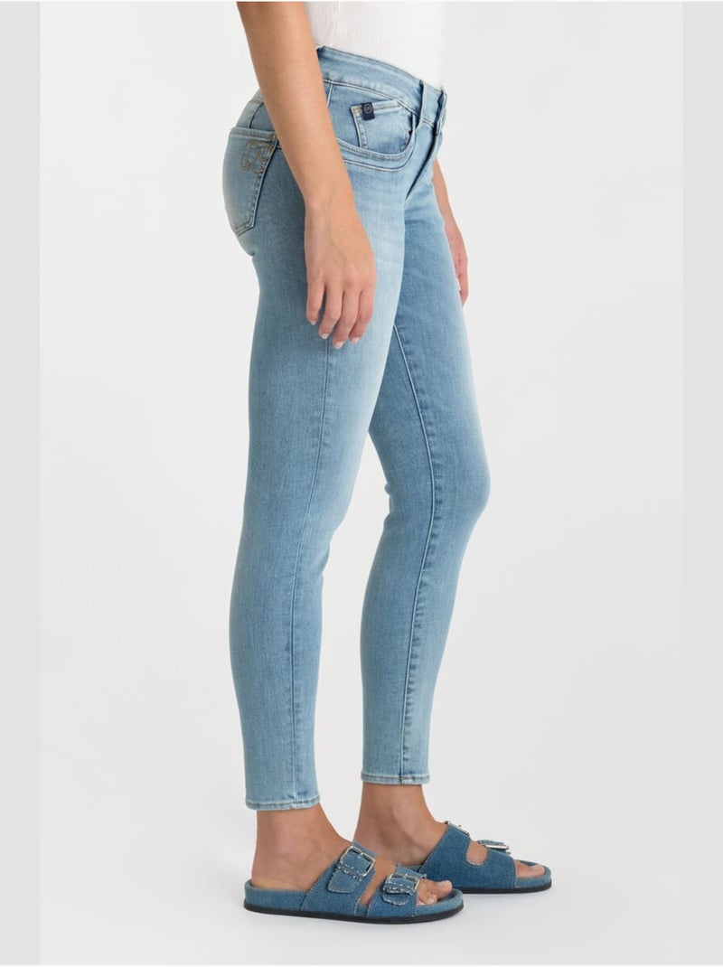 Jeans PULP push-up slim 7/8ème 'Le Temps Des Cerises' Bleu - Kiabi