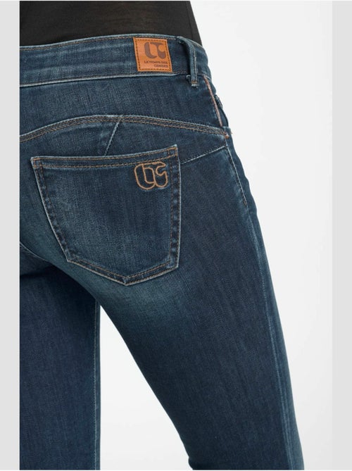 Jeans pulp push-up slim 7/8ème 'le temps des cerises' - Kiabi
