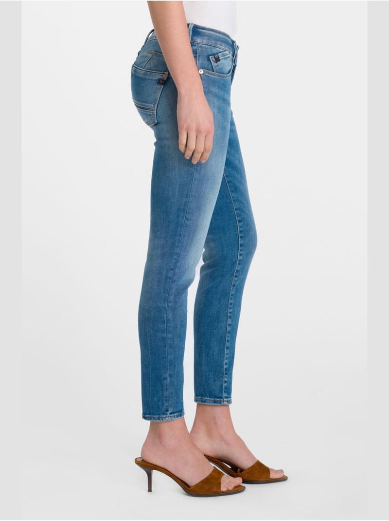 Jeans PULP push-up slim 7/8ème 'Le Temps Des Cerises' Bleu - Kiabi