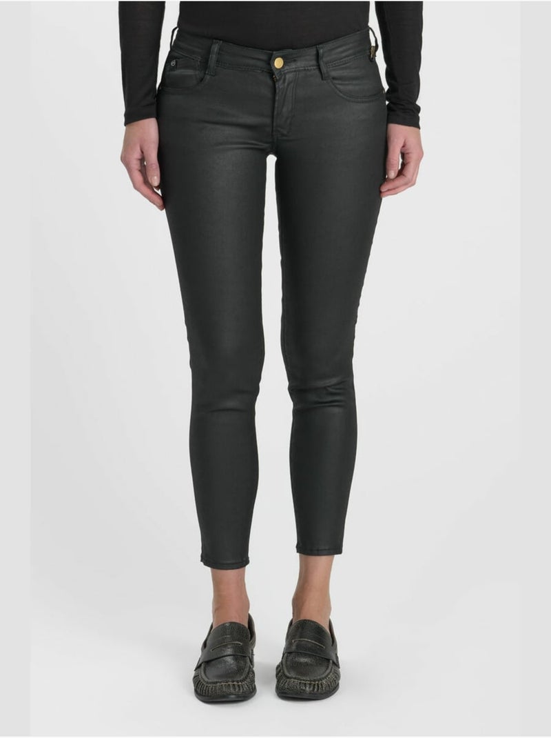 Jeans pulp push-up slim 7/8ème 'le temps des cerises' Noir - Kiabi