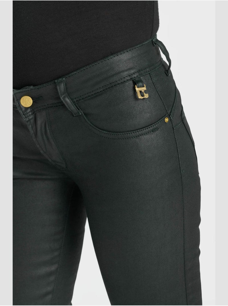 Jeans pulp push-up slim 7/8ème 'le temps des cerises' Noir - Kiabi