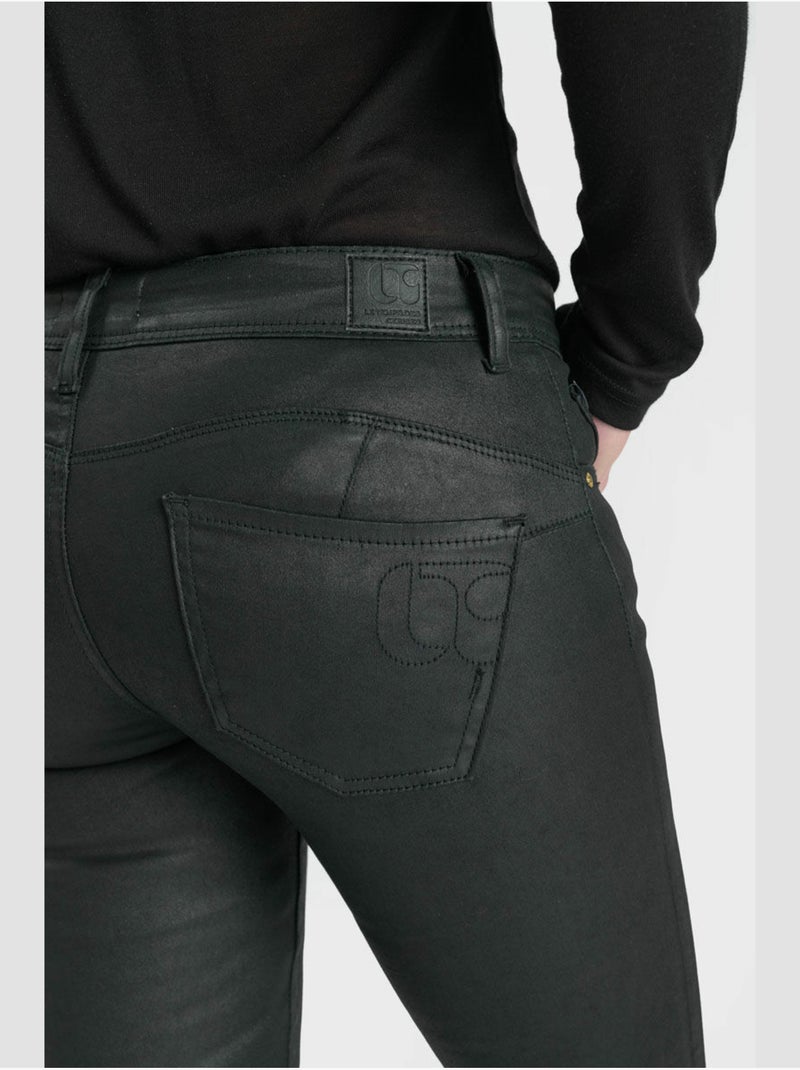 Jeans pulp push-up slim 7/8ème 'le temps des cerises' Noir - Kiabi