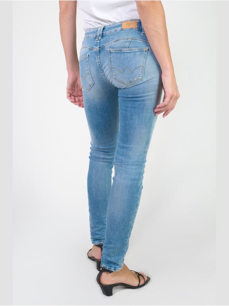 Jeans pulp push-up slim 'le temps des cerises' Bleu - Kiabi