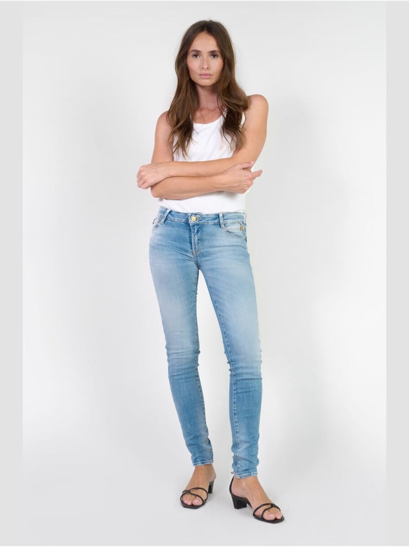 Jeans pulp push-up slim 'le temps des cerises' Bleu - Kiabi