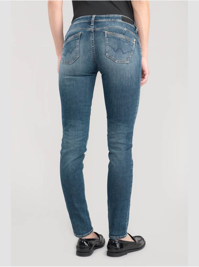 Jeans pulp push-up slim 'le temps des cerises' Bleu - Kiabi