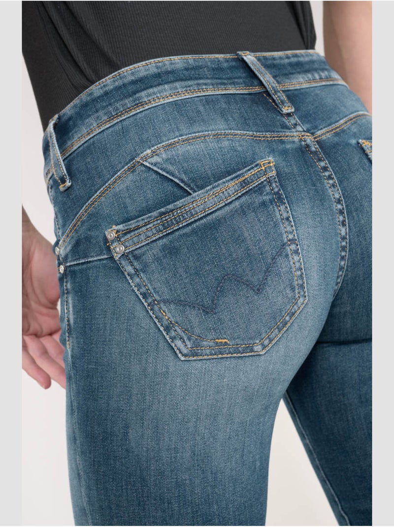 Jeans pulp push-up slim 'le temps des cerises' Bleu - Kiabi
