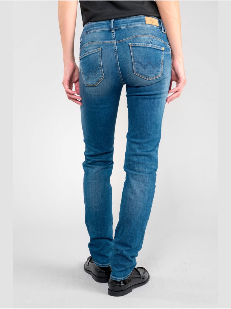 Jeans pulp push-up slim 'le temps des cerises' Bleu - Kiabi