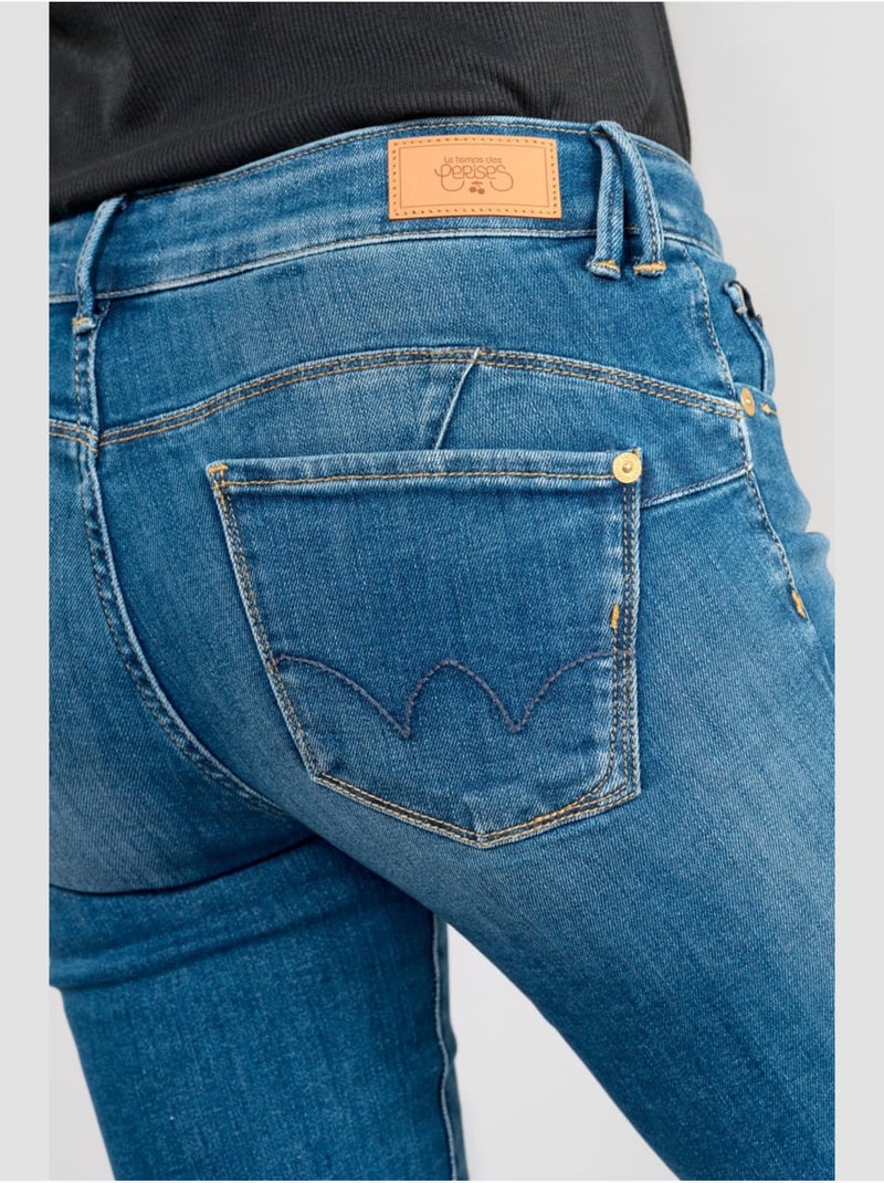Jeans pulp push-up slim 'le temps des cerises' Bleu - Kiabi