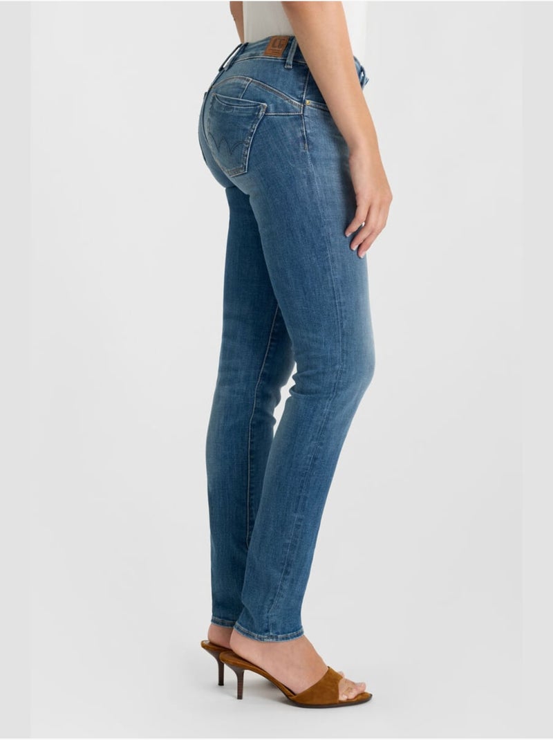 Jeans PULP push-up slim 'Le Temps Des Cerises' Bleu - Kiabi