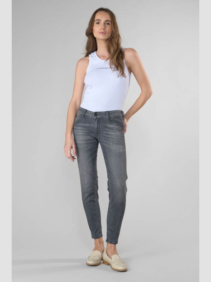 Jeans PULP push-up slim 'Le Temps Des Cerises' Gris - Kiabi