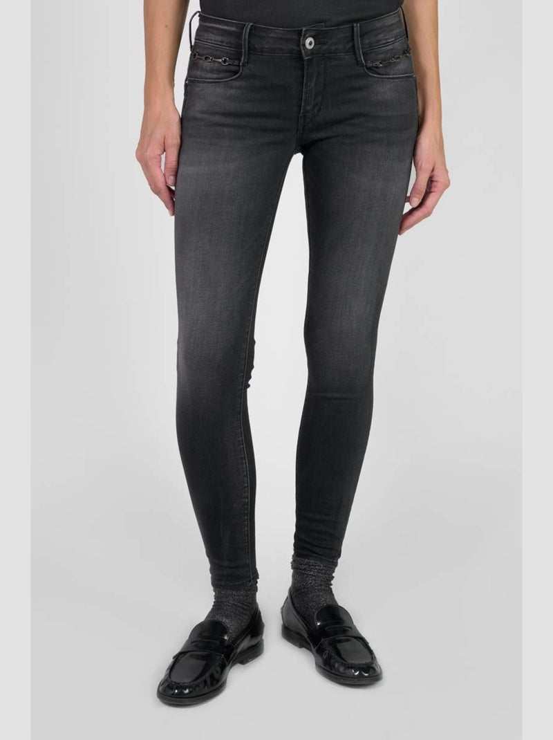 Jeans PULP push-up slim 'Le Temps Des Cerises' Noir - Kiabi