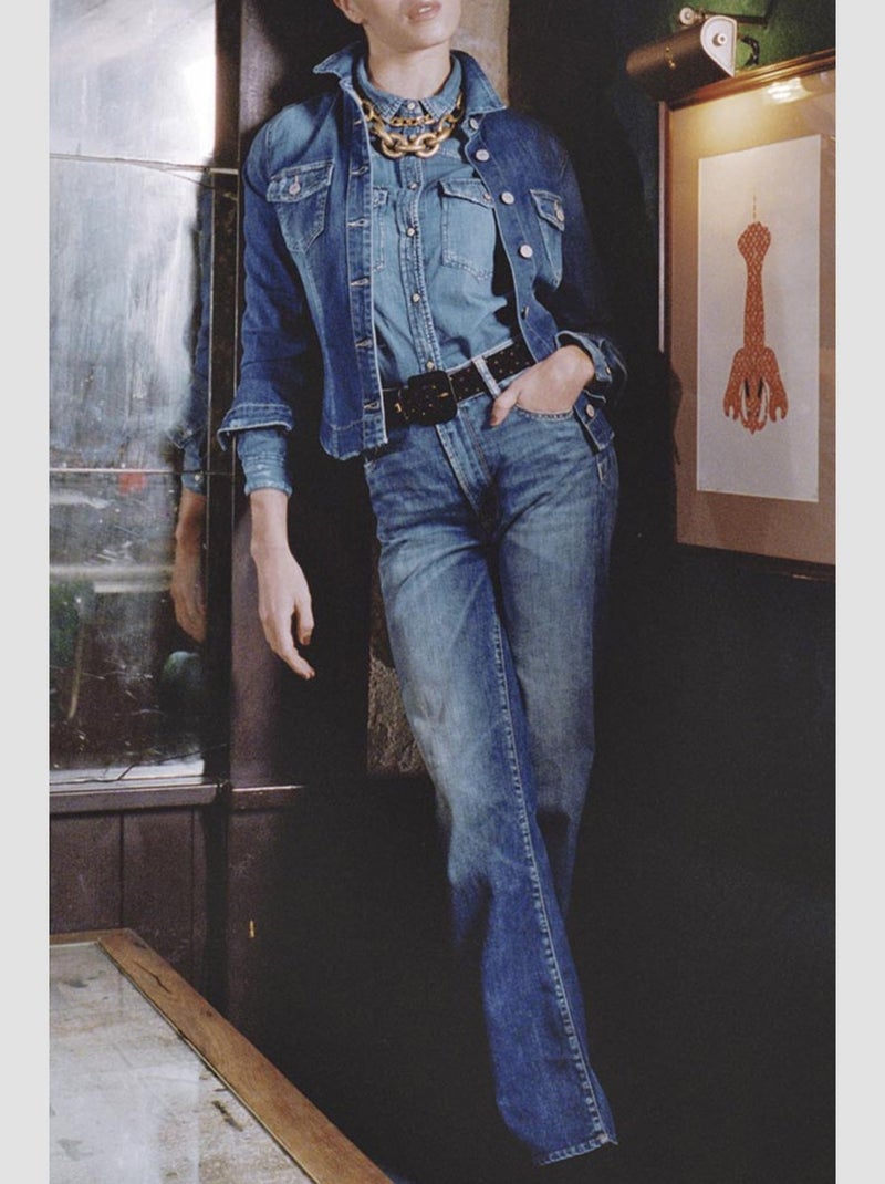 Jeans pulp regular taille haute regular droit 'Le Temps Des Cerises' Bleu - Kiabi