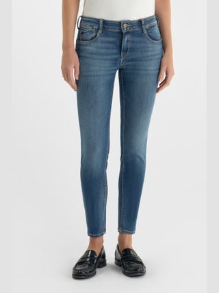 Jeans pulp slim 7/8ème bleu N°3 'Le Temps Des Cerises'