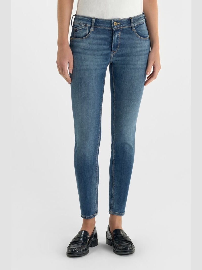 Jeans pulp slim 7/8ème bleu N°3 'Le Temps Des Cerises' Bleu - Kiabi