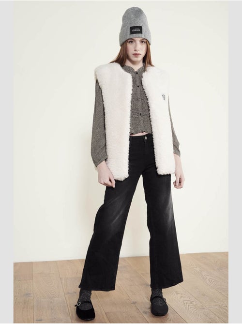 Jeans pulp slim bootcut 'le temps des cerises' - Kiabi