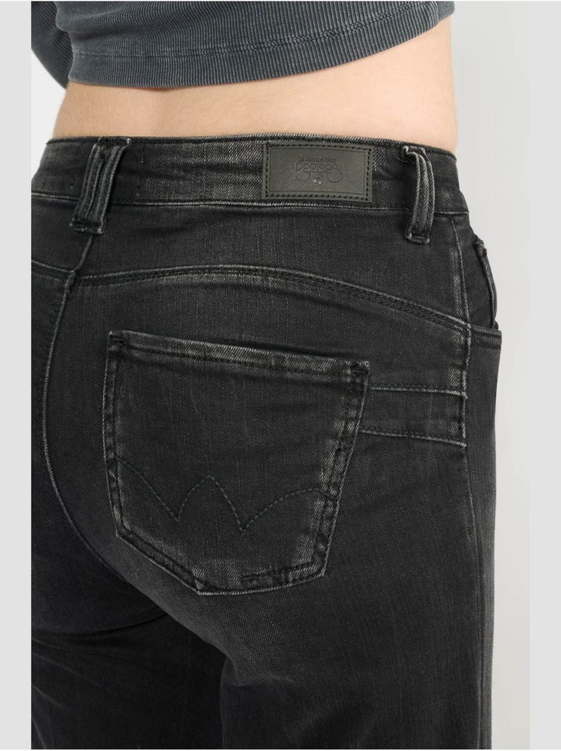 Jeans pulp slim bootcut 'le temps des cerises' Noir - Kiabi