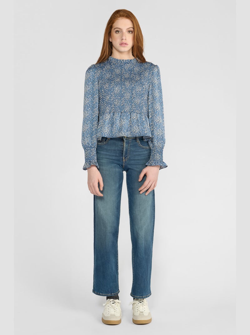 Jeans pulp slim taille haute regular droit 'Le Temps Des Cerises' Bleu - Kiabi