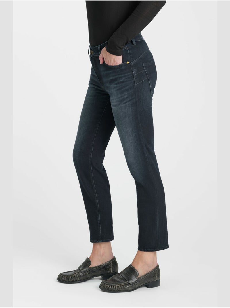 Jeans PULP taille haute push-up 7/8ème 'Le Temps Des Cerises' Bleu - Kiabi