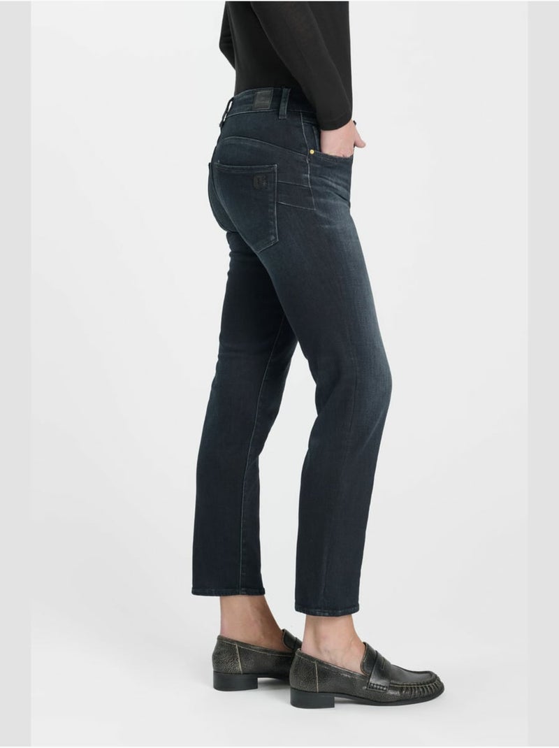 Jeans PULP taille haute push-up 7/8ème 'Le Temps Des Cerises' Bleu - Kiabi