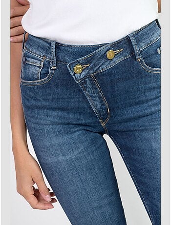 Jeans PULP taille haute push-up droite 7/8ème 'Le Temps Des Cerises'