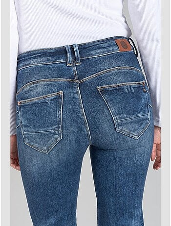 Jeans PULP taille haute push-up droite 7/8ème 'Le Temps Des Cerises'