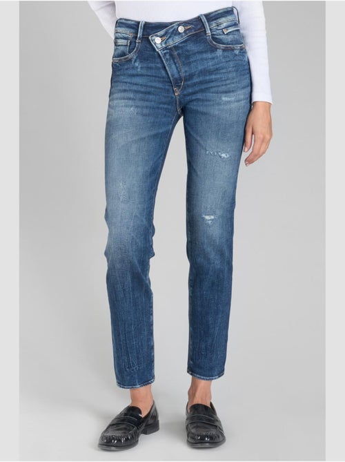 Jeans PULP taille haute push-up droite 7/8ème 'Le Temps Des Cerises' - Kiabi