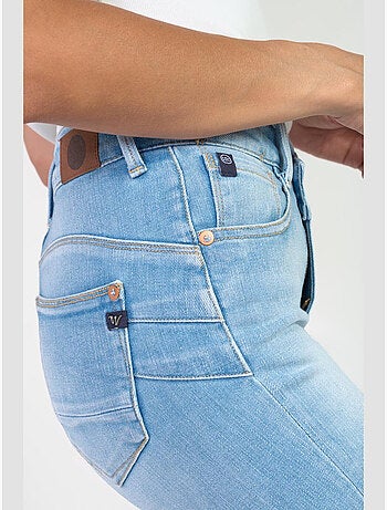 Jeans PULP taille haute push-up droite 7/8ème 'Le Temps Des Cerises'