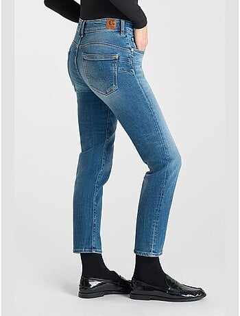 Jeans PULP taille haute push-up droite 7/8ème 'Le Temps Des Cerises'