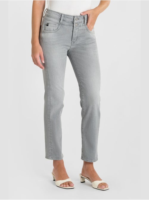 Jeans PULP taille haute push-up droite 7/8ème 'Le Temps Des Cerises' - Kiabi
