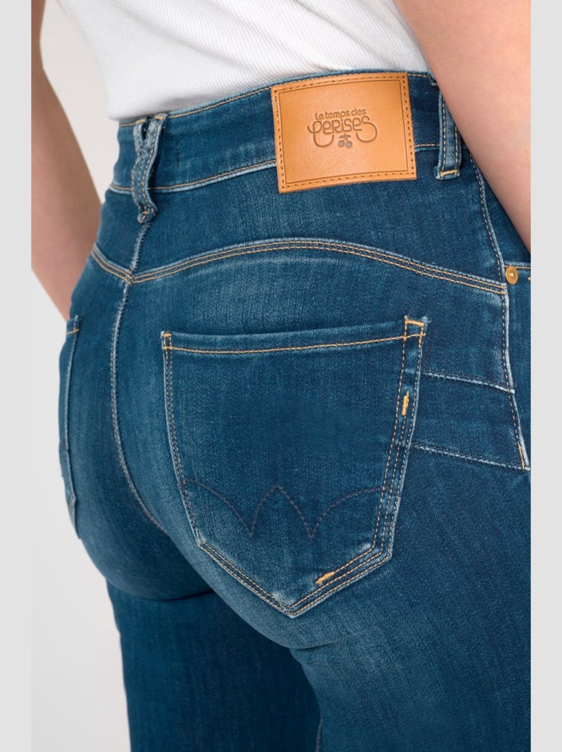 Jeans PULP taille haute push-up droite 'Le Temps Des Cerises' Bleu - Kiabi