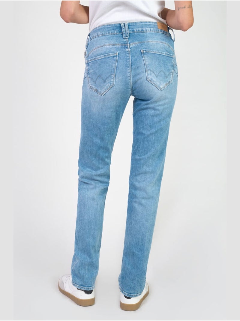 Jeans PULP taille haute push-up droite 'Le Temps Des Cerises' Bleu - Kiabi