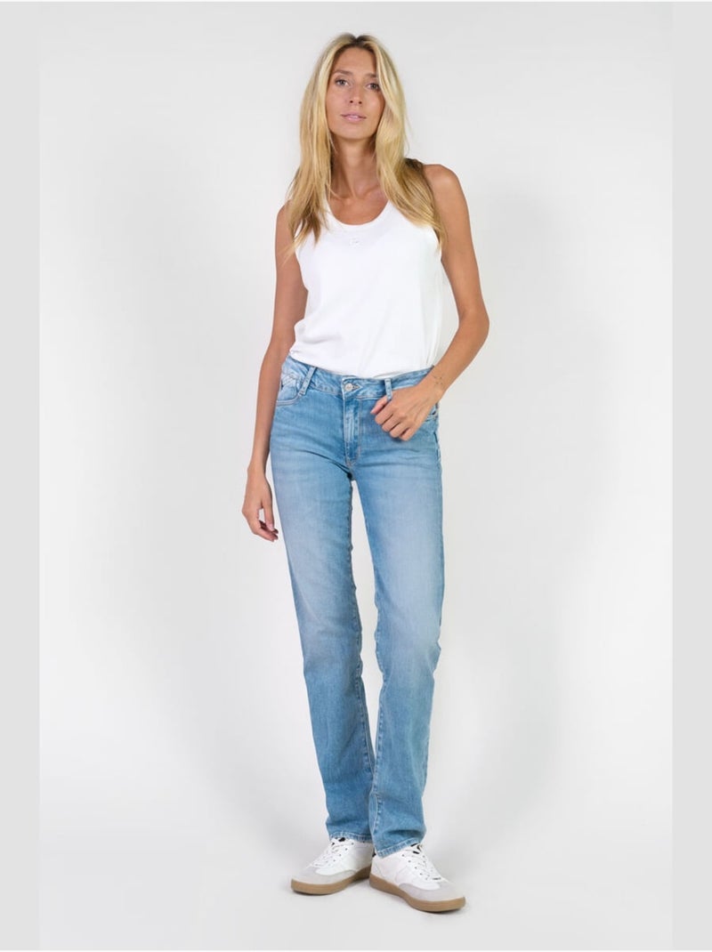 Jeans PULP taille haute push-up droite 'Le Temps Des Cerises' Bleu - Kiabi