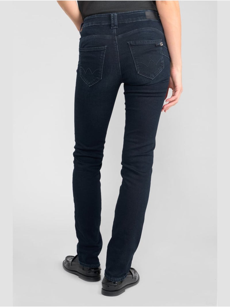 Jeans PULP taille haute push-up droite 'Le Temps Des Cerises' Bleu - Kiabi