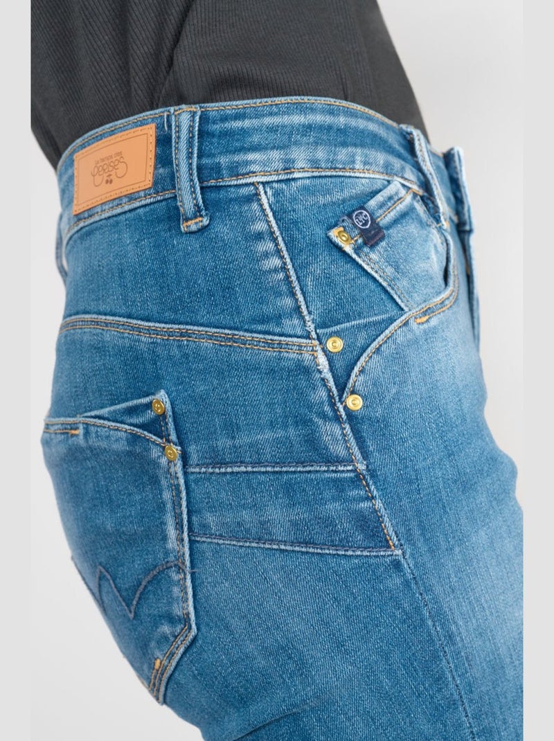 Jeans PULP taille haute push-up droite 'Le Temps Des Cerises' Bleu - Kiabi