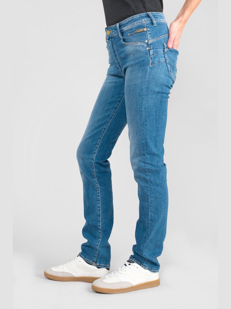 Jeans PULP taille haute push-up droite 'Le Temps Des Cerises' Bleu - Kiabi