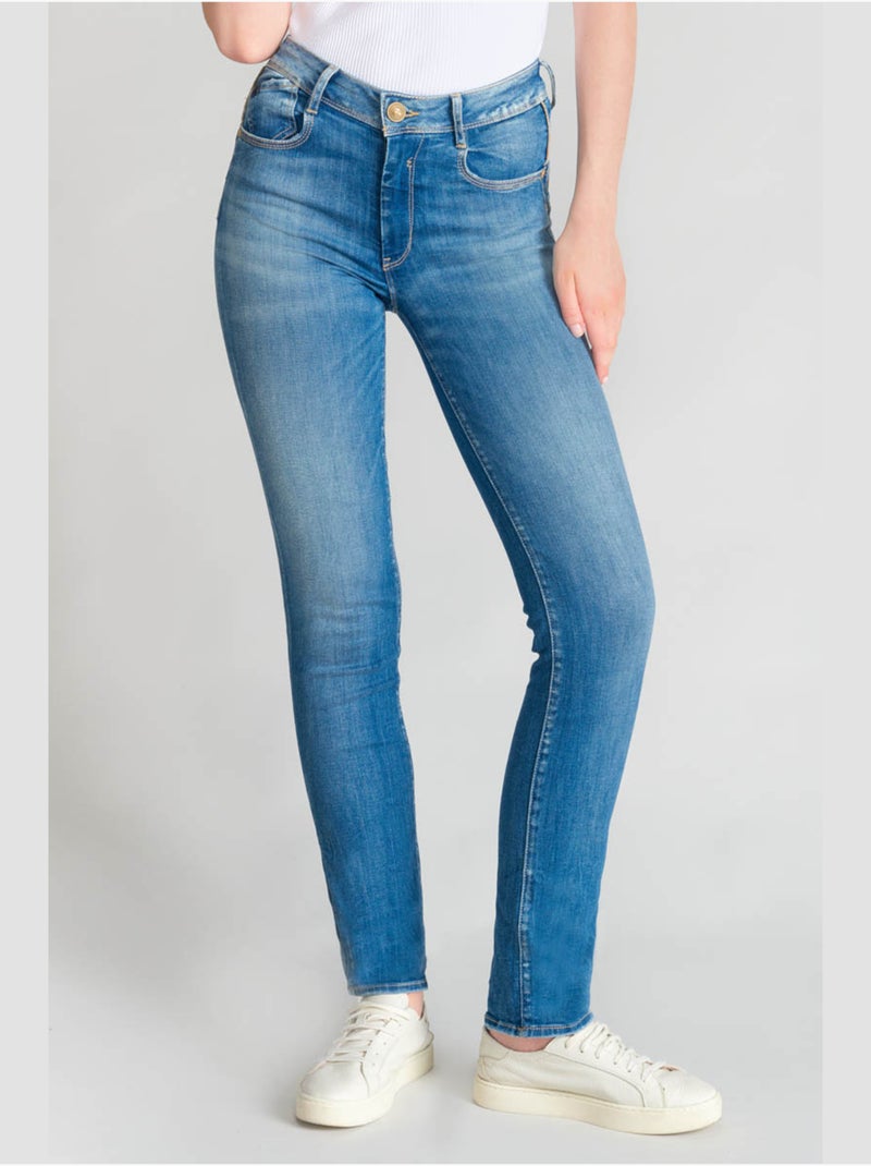 Jeans PULP taille haute push-up droite 'Le Temps Des Cerises' Bleu - Kiabi
