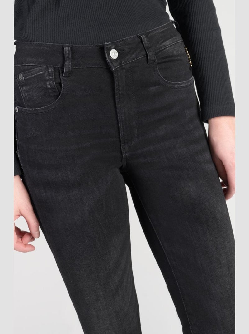 Jeans PULP taille haute push-up droite 'Le Temps Des Cerises' Noir - Kiabi