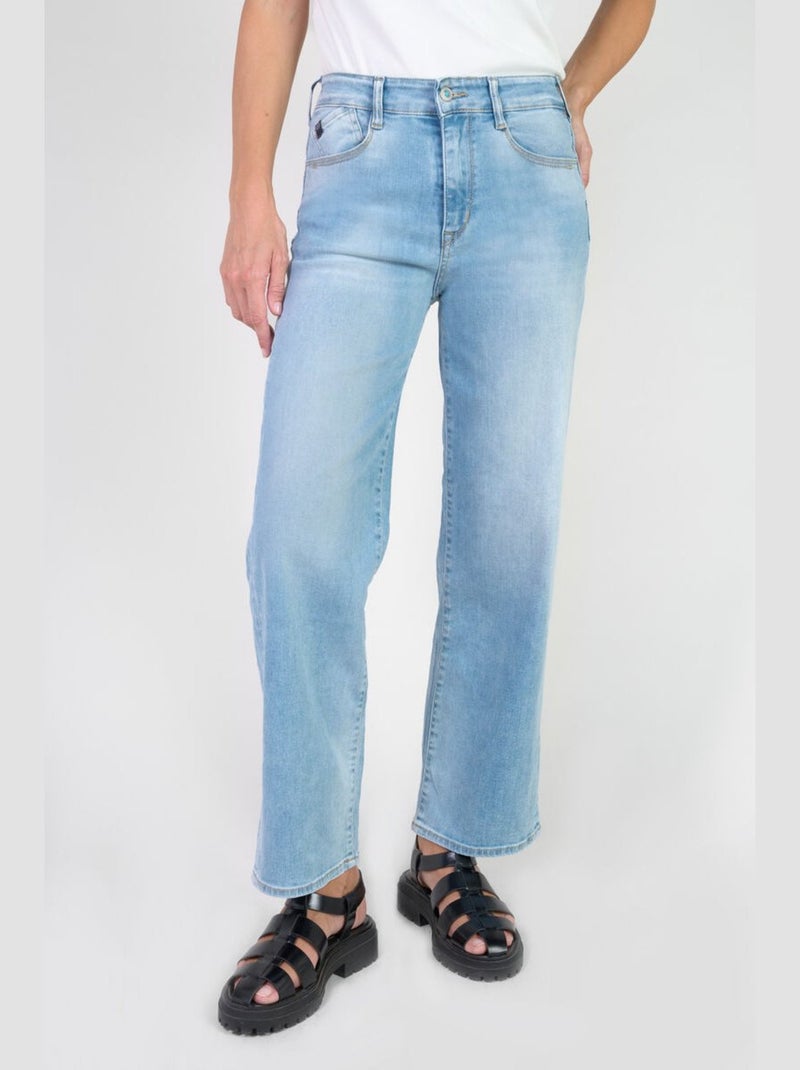 Jeans PULP taille haute push-up regular droit 7/8ème 'Le Temps Des Cerises' Bleu - Kiabi