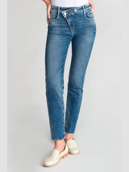 Jeans PULP taille haute push-up regular droit 7/8ème 'Le Temps Des Cerises' - Kiabi