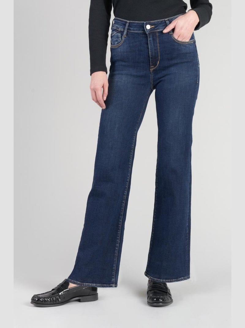 Jeans PULP taille haute push-up regular droit 7/8ème 'Le Temps Des Cerises' Bleu - Kiabi