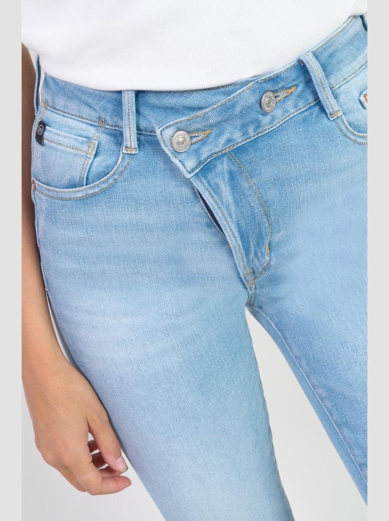 Jeans PULP taille haute push-up regular droit 7/8ème 'Le Temps Des Cerises' Bleu - Kiabi
