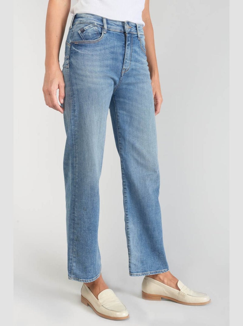 Jeans PULP taille haute push-up regular droit 7/8ème 'Le Temps Des Cerises' Bleu - Kiabi