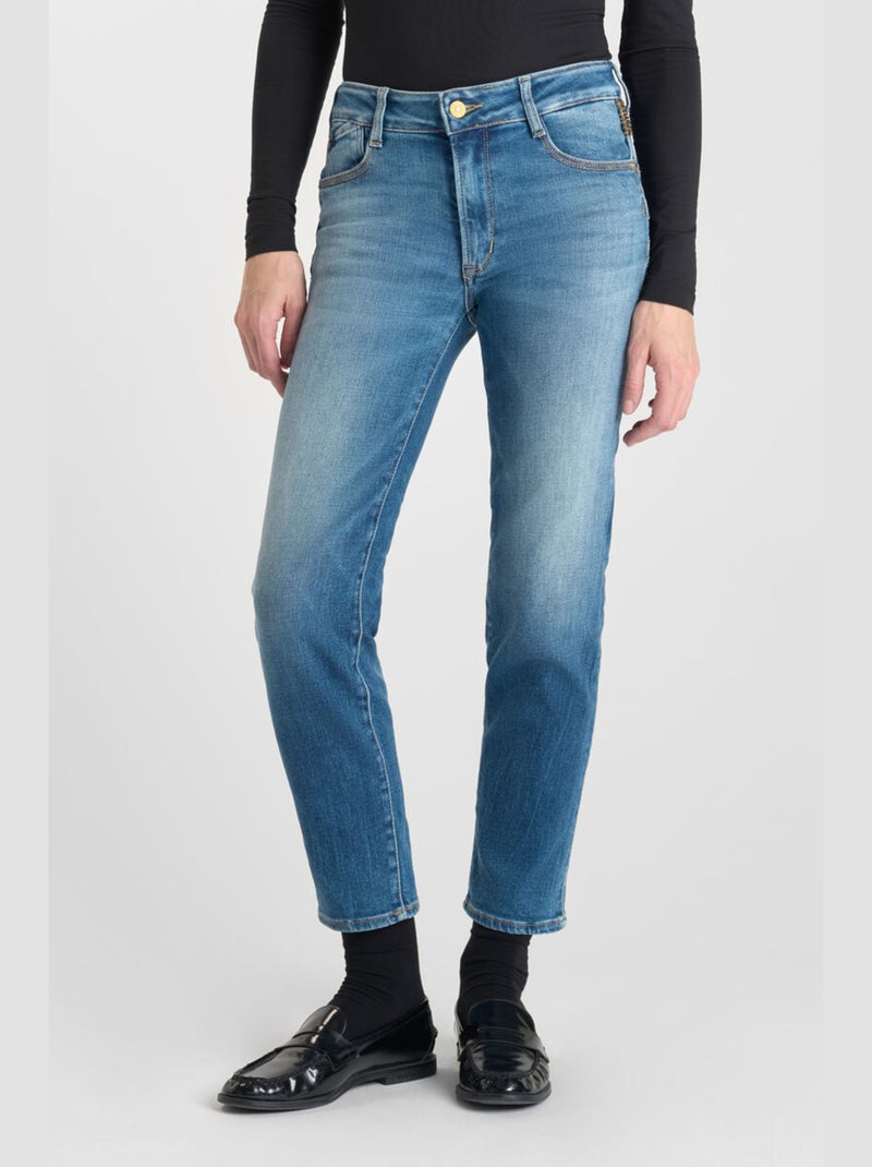 Jeans PULP taille haute push-up regular droit 7/8ème 'Le Temps Des Cerises' Bleu - Kiabi