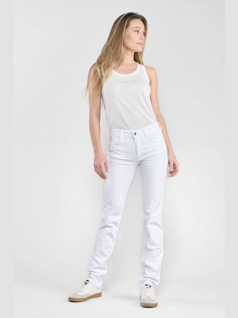 Jeans PULP taille haute push-up regular droit 'Le Temps Des Cerises' Blanc - Kiabi