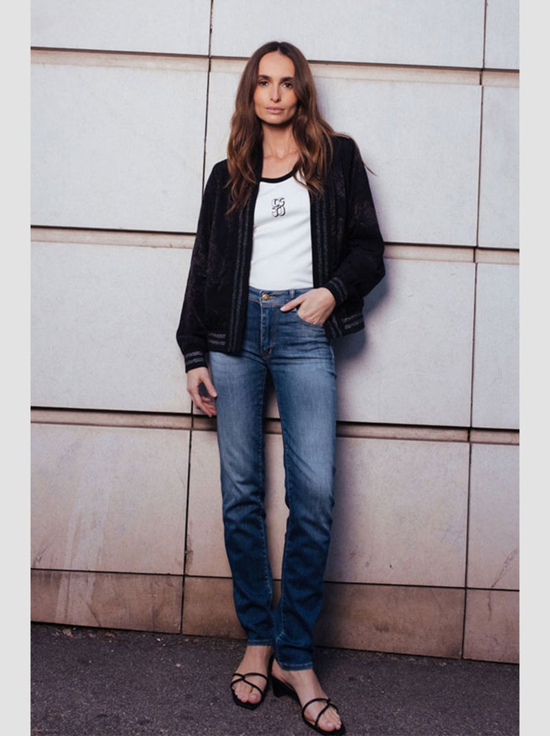 Jeans PULP taille haute push-up regular droit 'Le Temps Des Cerises' Bleu - Kiabi