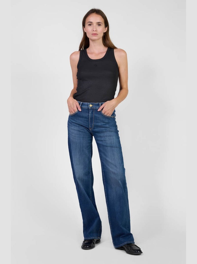 Jeans PULP taille haute push-up regular droit 'Le Temps Des Cerises' Bleu - Kiabi