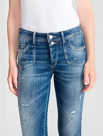 Jeans PULP taille haute push-up slim 7/8ème 'Le Temps Des Cerises'